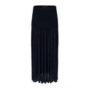 NEW PROENZA SCHOULER paige pleated crepe chiffon skirt in black